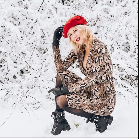 Zara Dresses & Skirts - Zara Snakeskin Animal Print Dress